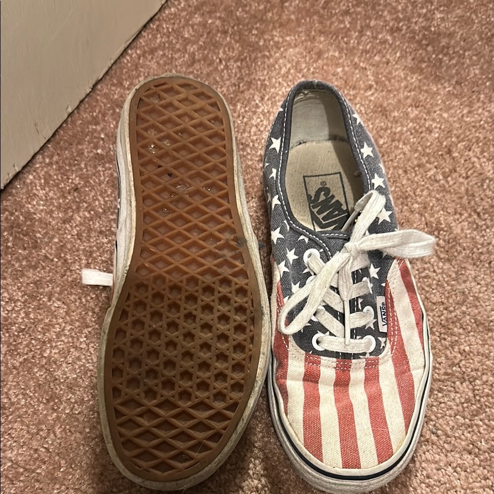 Vans Kids Patriotic Canvas Sneakers